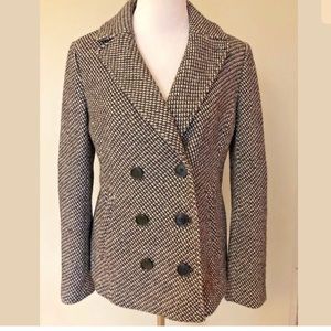LOFT Wool Blend Peacoat Jacket Double Breasted